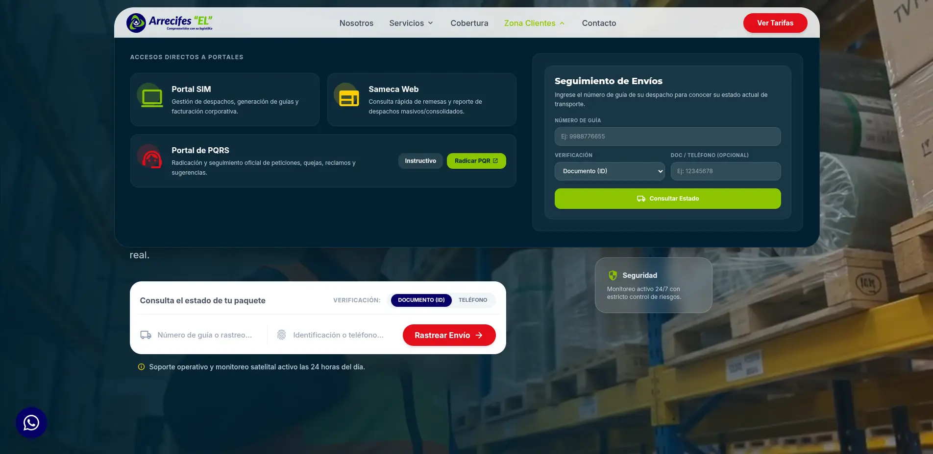 Paso 1 - Acceso al Portal PQR